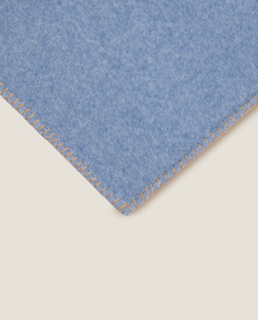 Sellerie Denim -Plaid in Soft Bamboo GRS con Punto Cavallo Sellerie