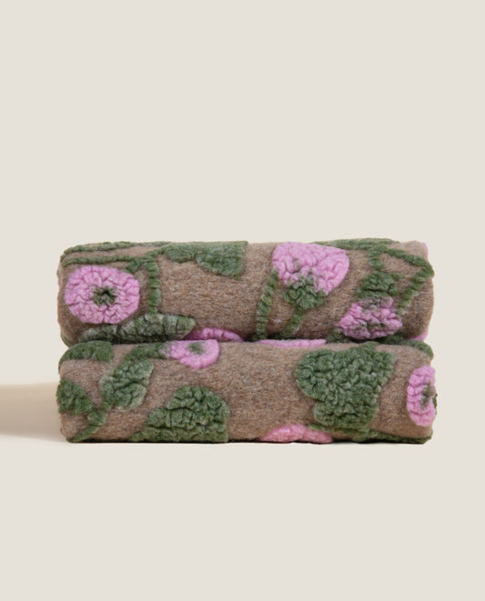 Armonia Rosa - Plaid in Lana Cotta