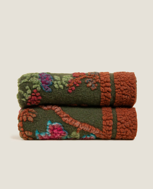 Plaid in Lana Merinos dallo stile deciso come un arazzo