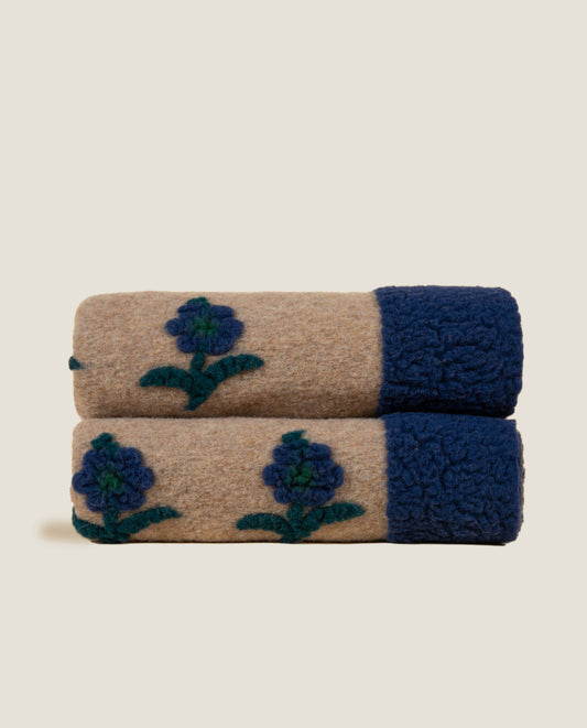 Plaid in lana cotta merinos 4 colori