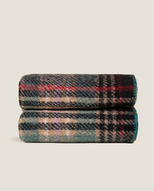 Mary Green Tartan – Plain Boiled Wool Throw