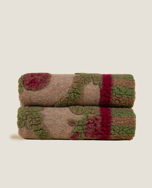 Plaid in lana cotta merinos 4 colori