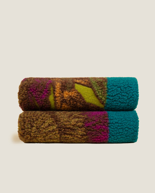 Peacock - Plaid in Lana Cotta (ripiegato)