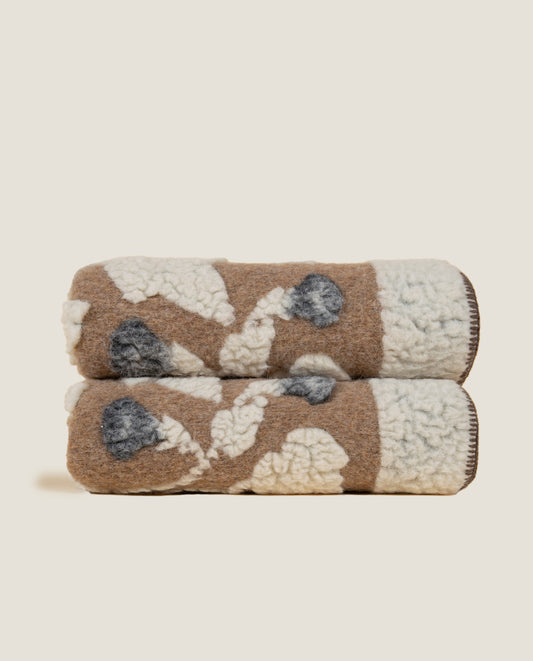 Plaid in soft alpaca con design classico