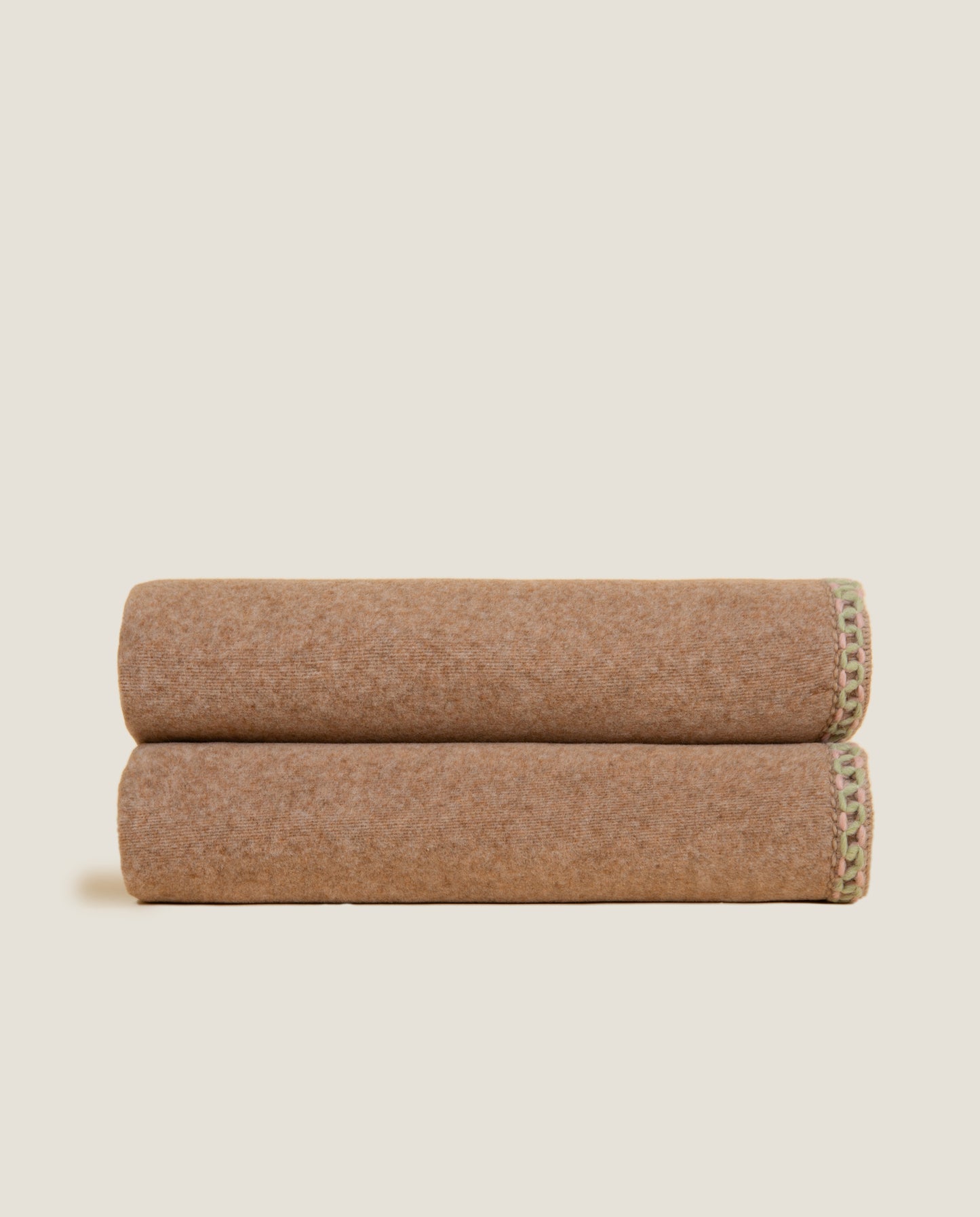 Coco' Biscotto - Plaid in Soft Bamboo GRS con Bordo Artigianale