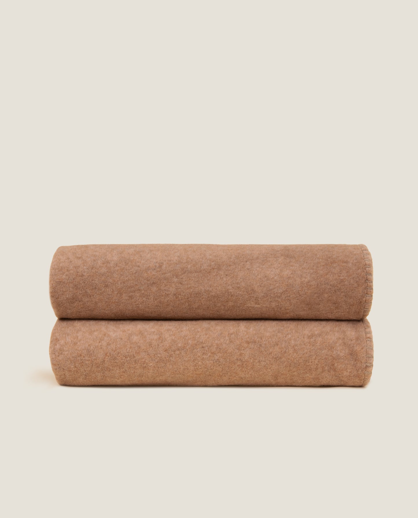 coperta in soft bamboo grs con punto cavallo sellerie color coffee&milk