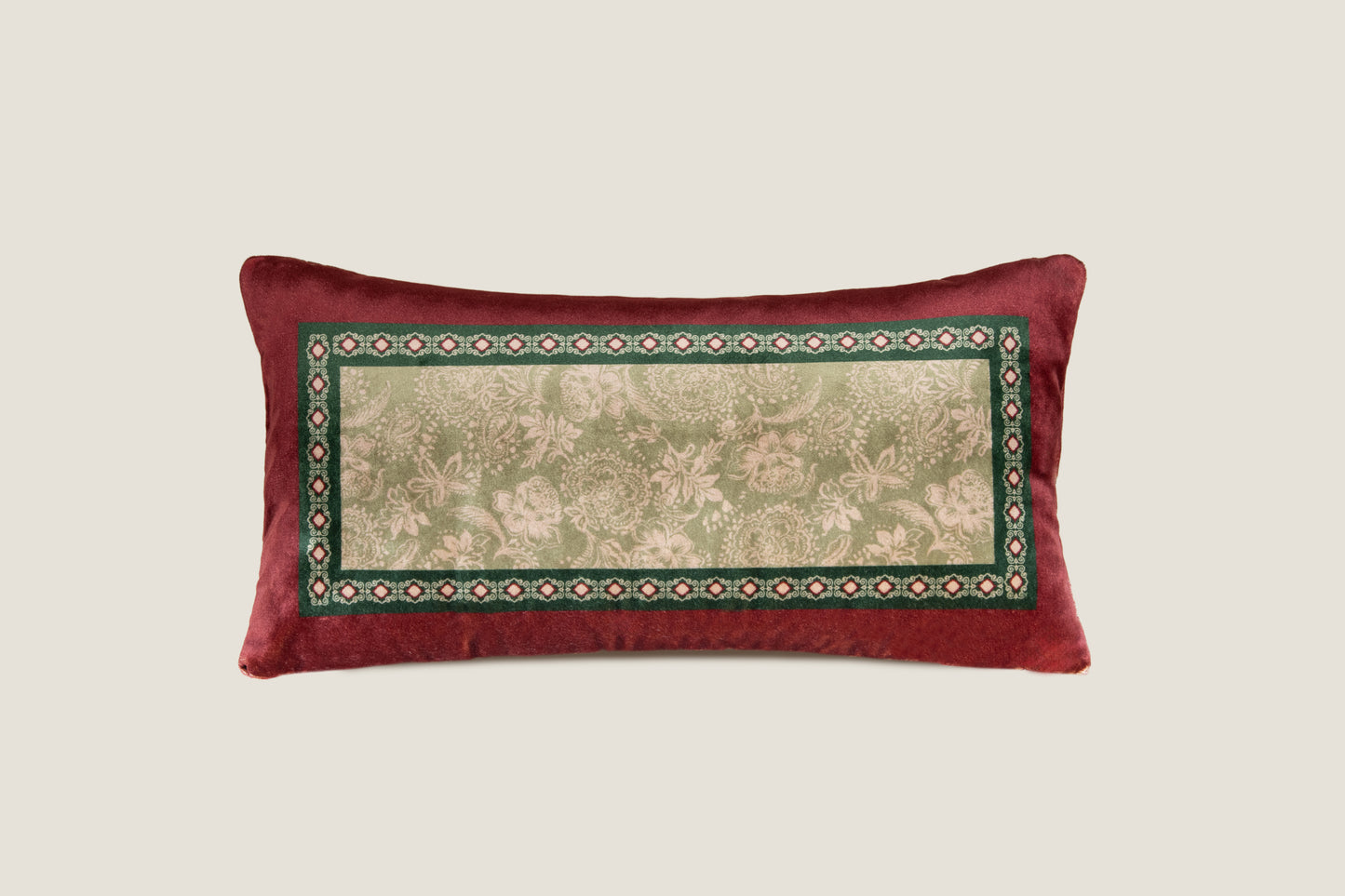 cuscino con motivo floreale ornamentale orientale