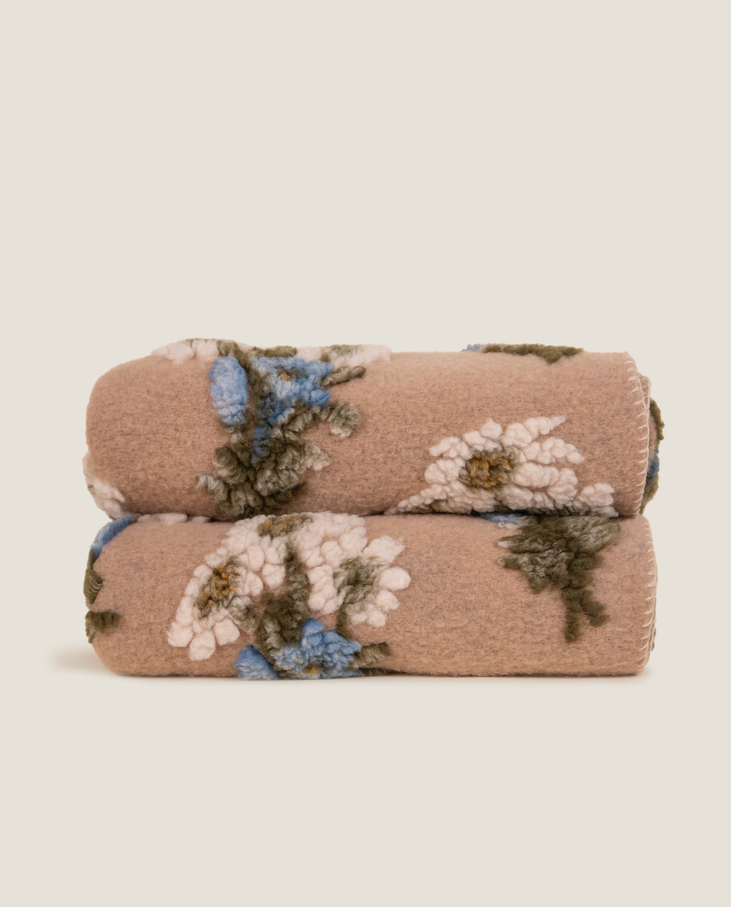 Bunch Of Flowers Beige – Easy Boiled Wool Plaid