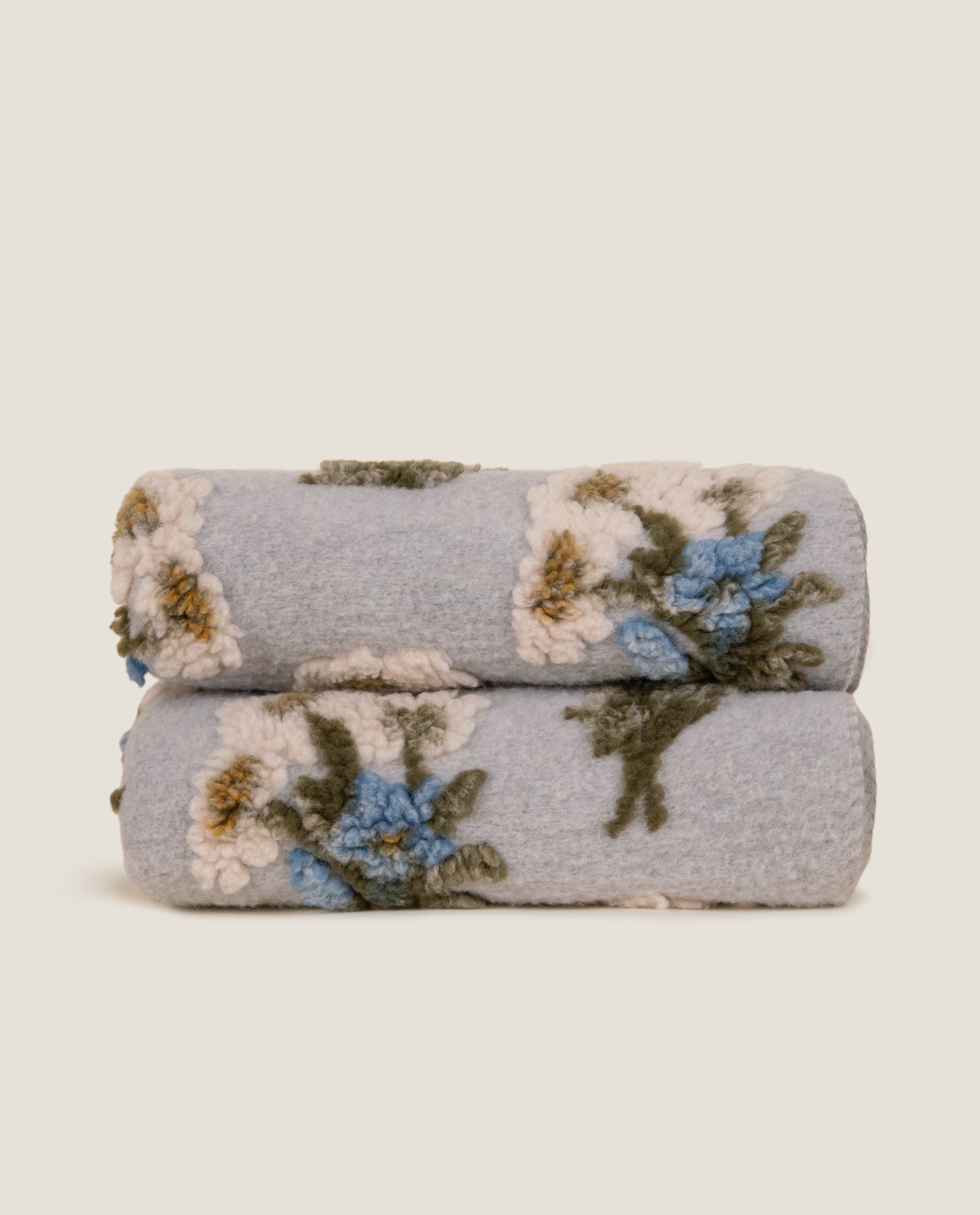 Bunch Of Flowers Gray – Easy Boiled Wool Plaid