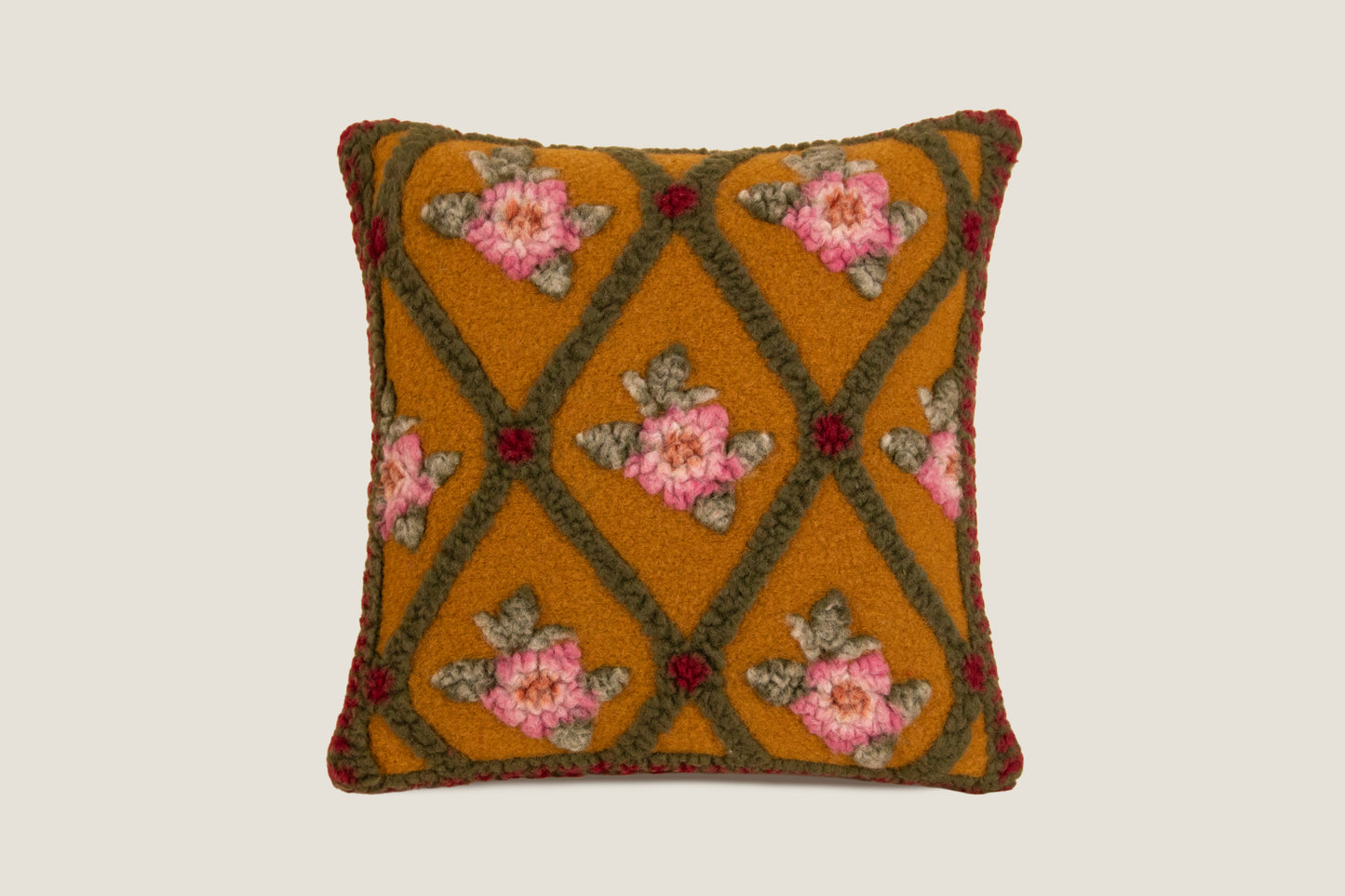 cuscino in lana cotta merinos
