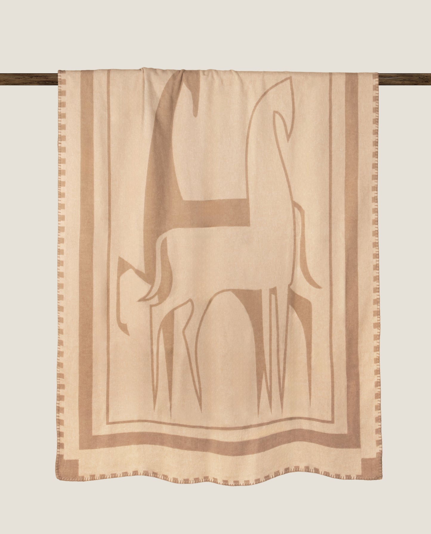 Cheval – Plaid Tessuto in Cotone con Punto Cavallo Sellerie