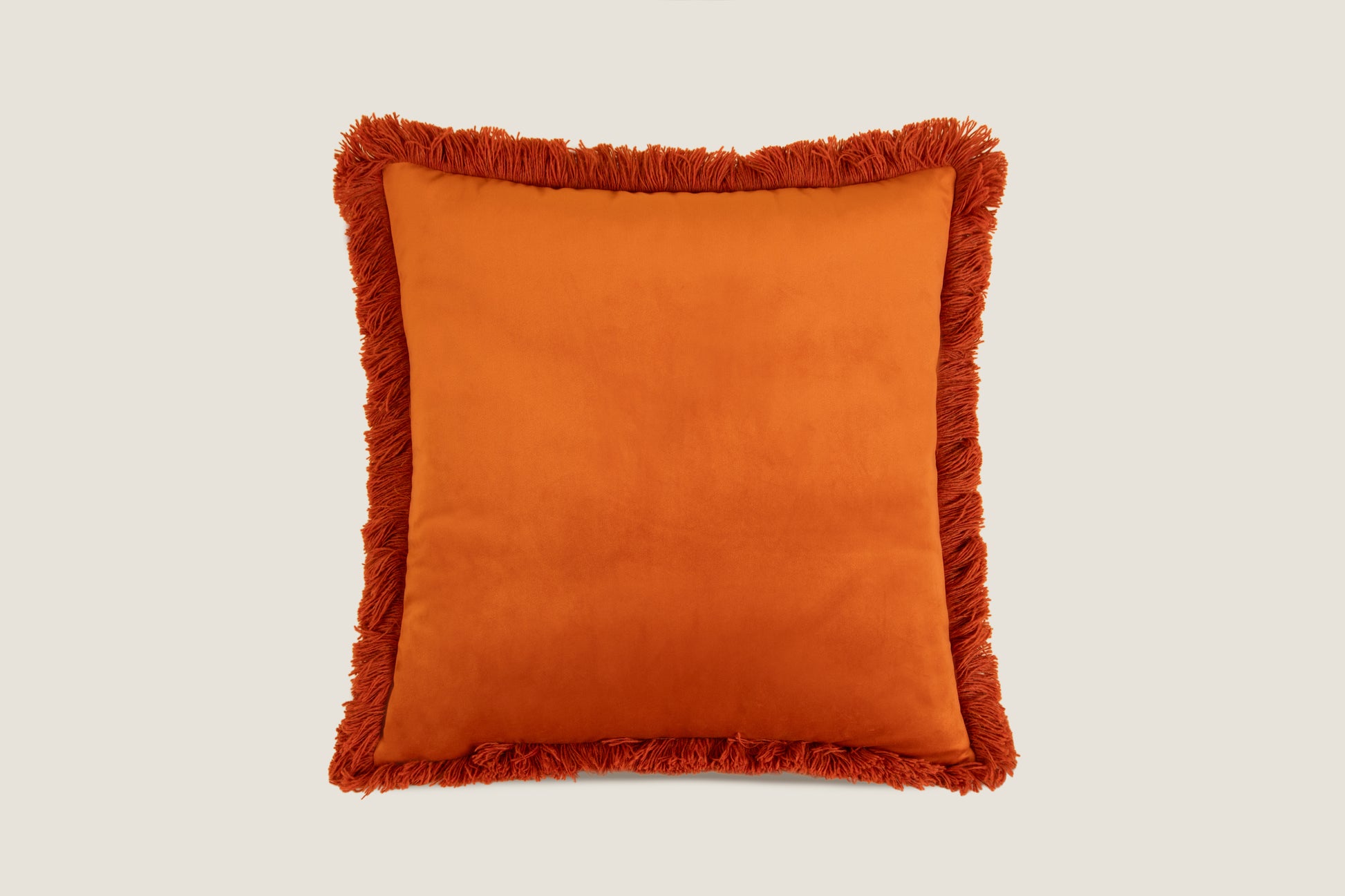 cuscino in velluto marabù apricot
