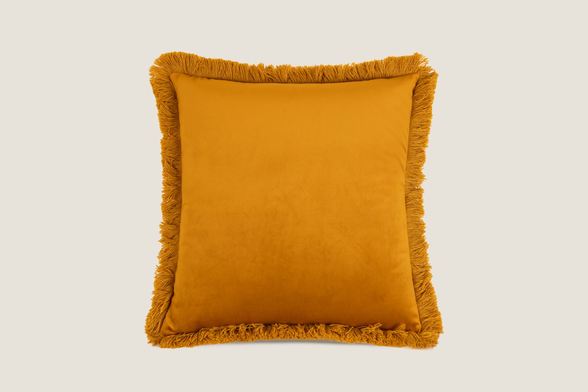 cuscino in velluto marabù oro