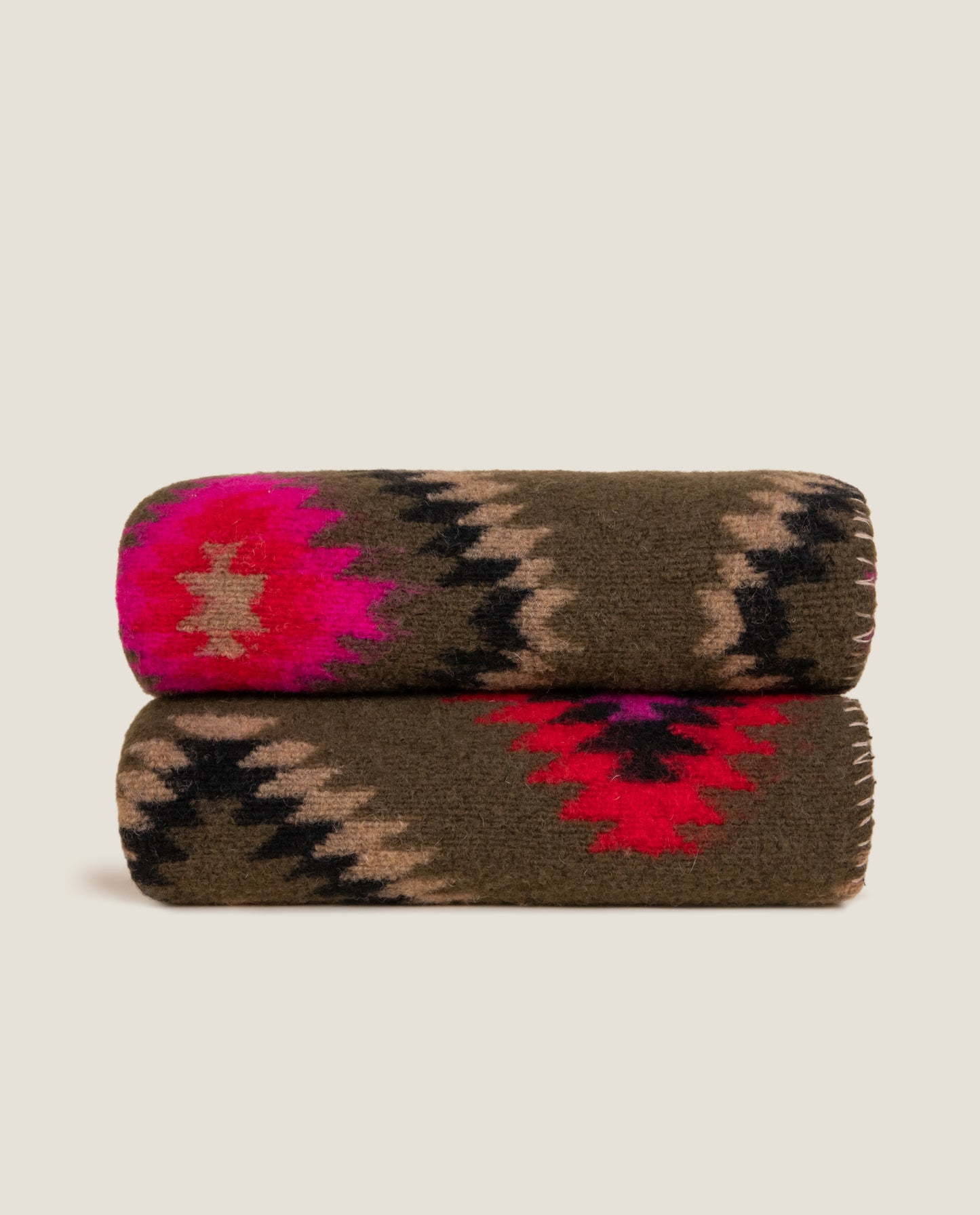 plaid in lana cotta piana