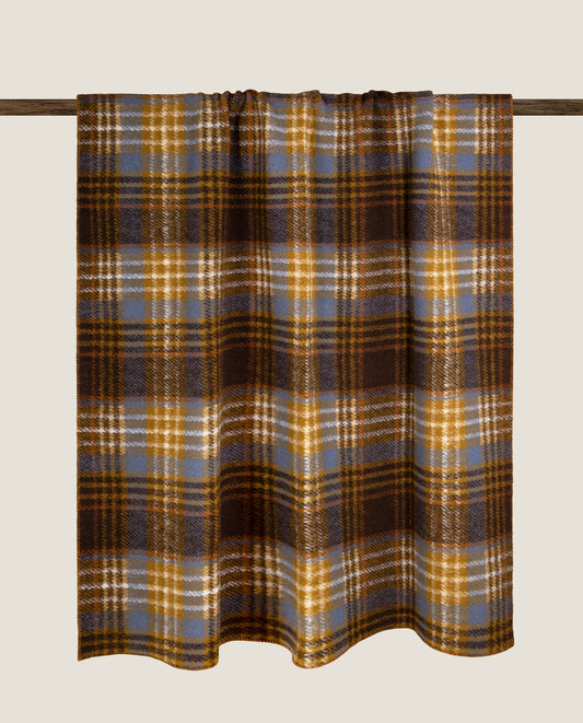 Mary Tartan Saffron – Plaid in Lana Cotta Piana Essential