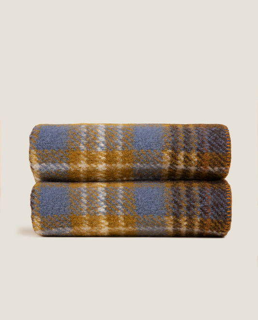 Mary Tartan Saffron – Plaid in Lana Cotta Piana Essential