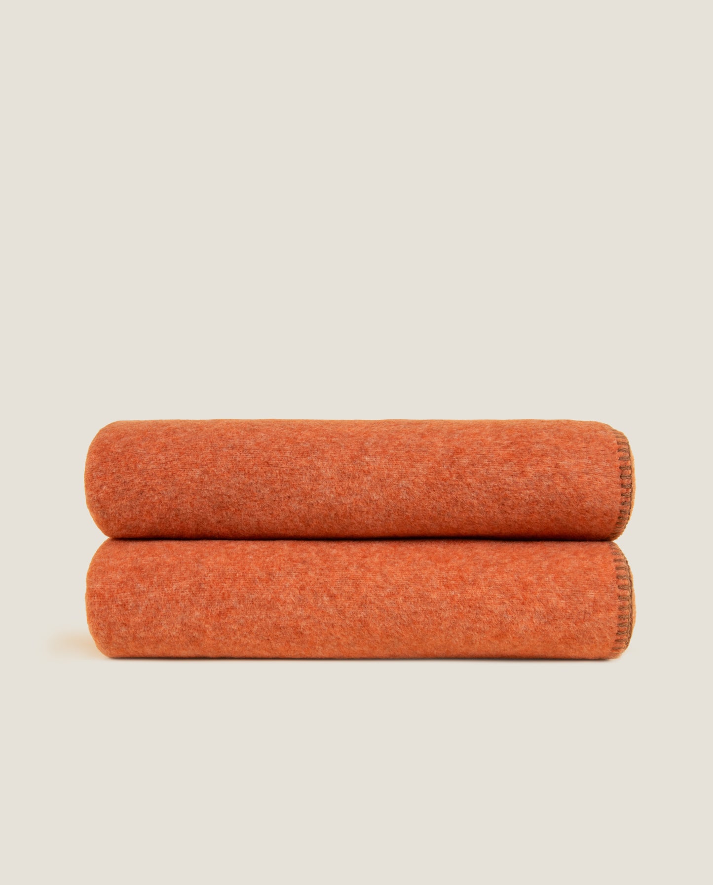 plaid in soft bamboo grs con punto cavallo sellerie color apricot