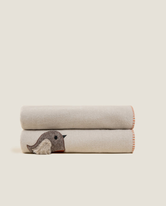 Mr. Sing Nocciola - Plaid Bambino in Soft Bamboo GRS