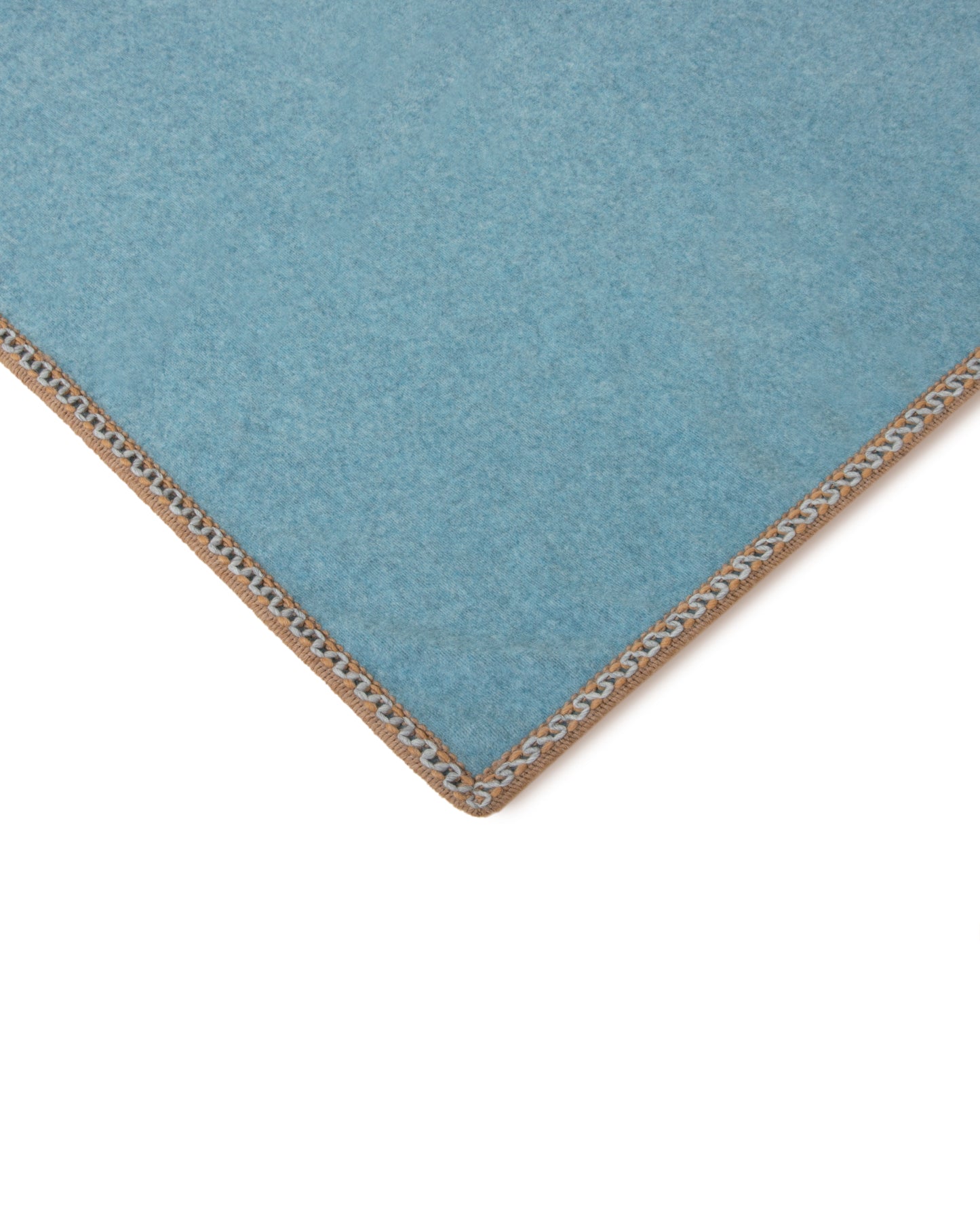 plaid in soft bamboo grs con cornice cocò color pavone
