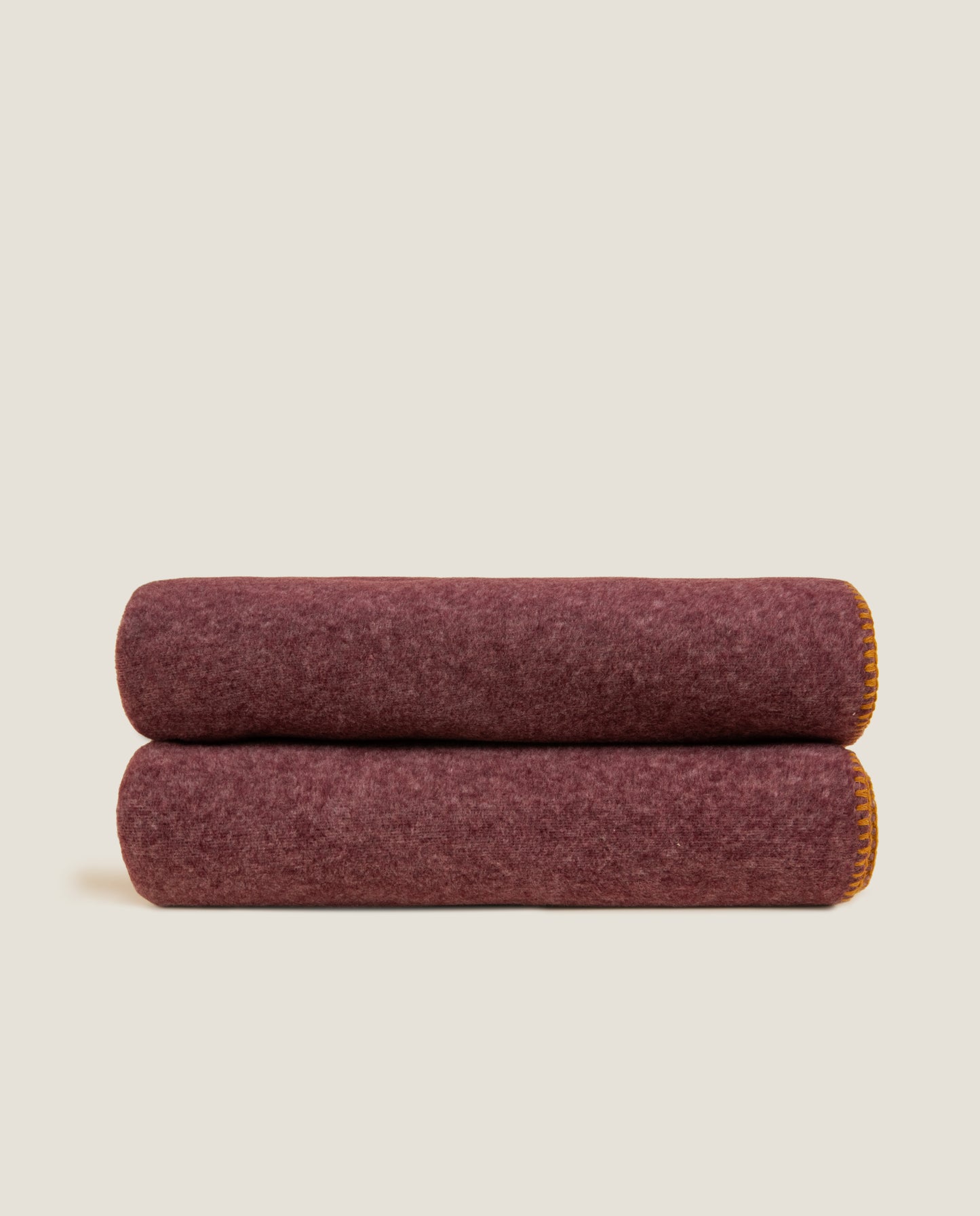plaid in soft bamboo grs con punto cavallo sellerie color burgundy