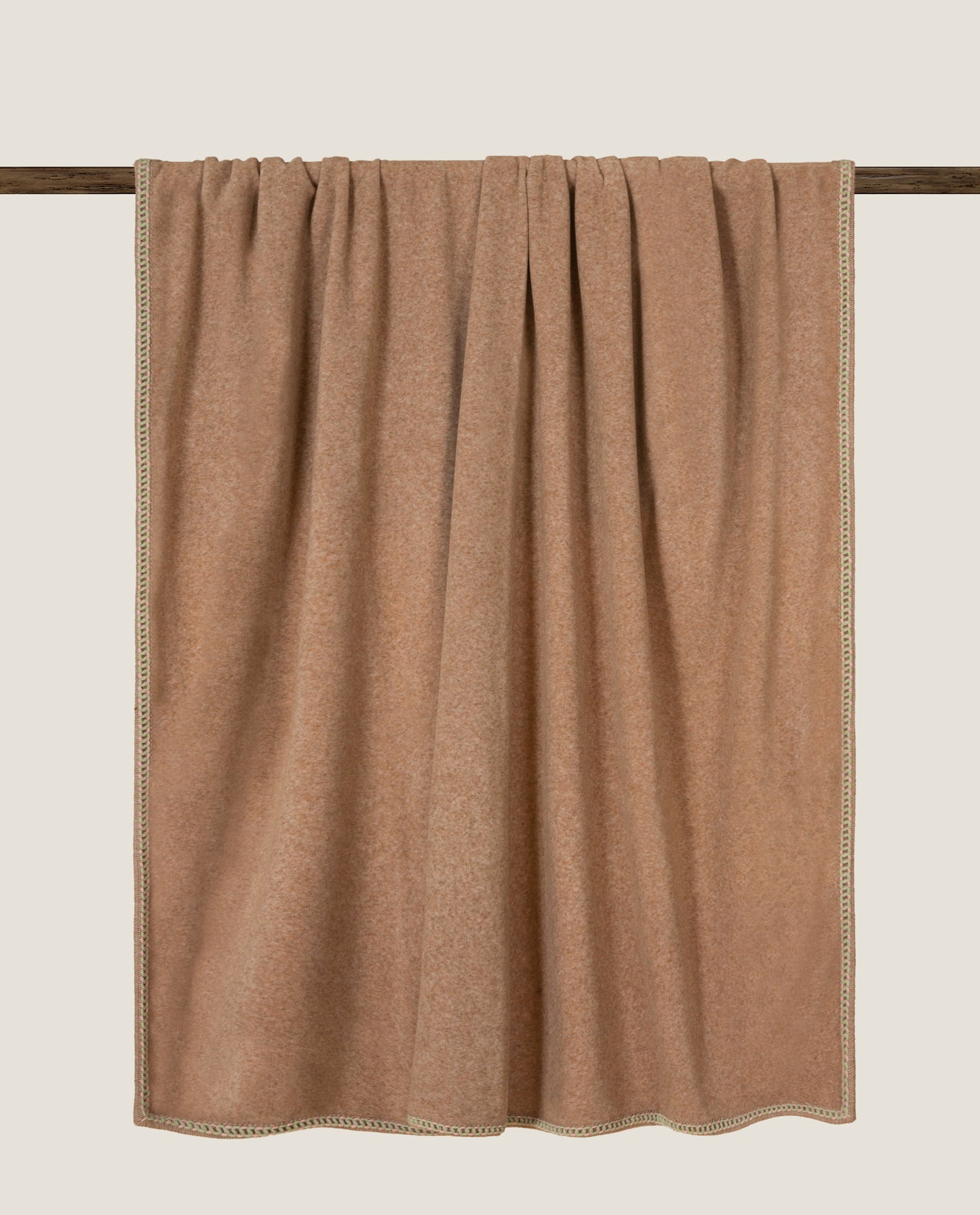 Coco' Biscotto - Plaid in Soft Bamboo GRS con Bordo Artigianale