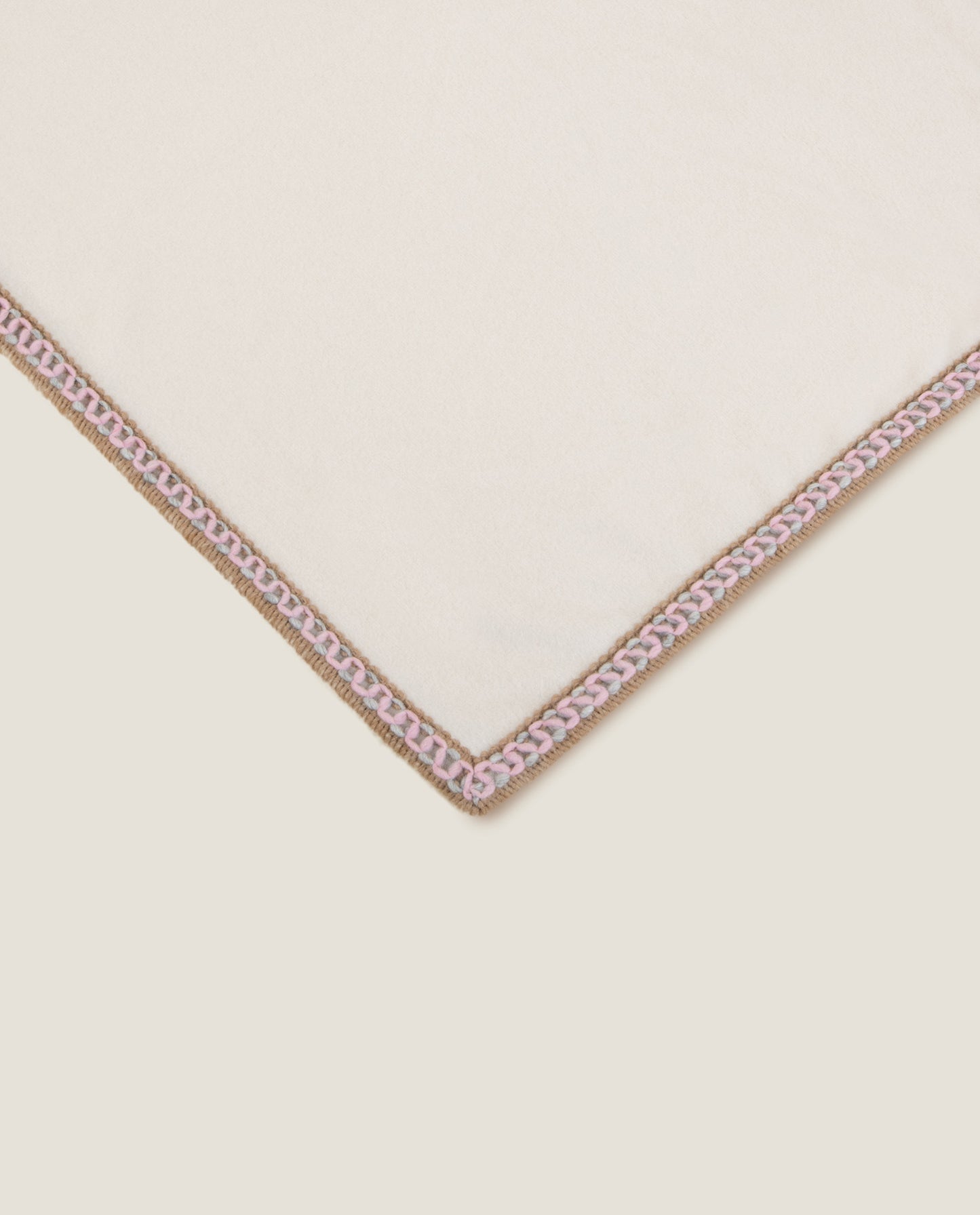 Coco' Neve - Plaid in Soft Bamboo GRS con Bordo Artigianale