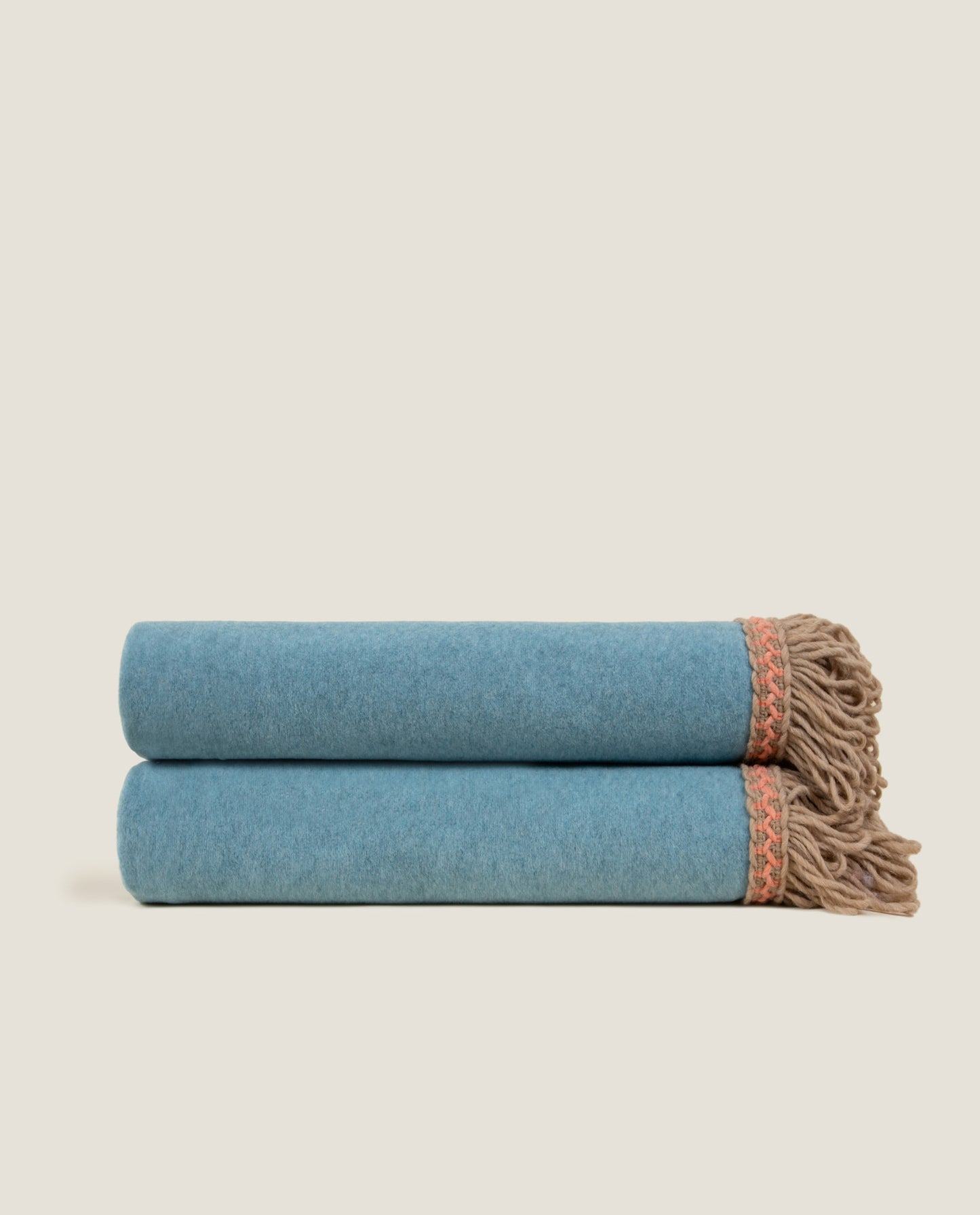 Rousseau Pavone - Plaid con Frange in Soft Bamboo GRS